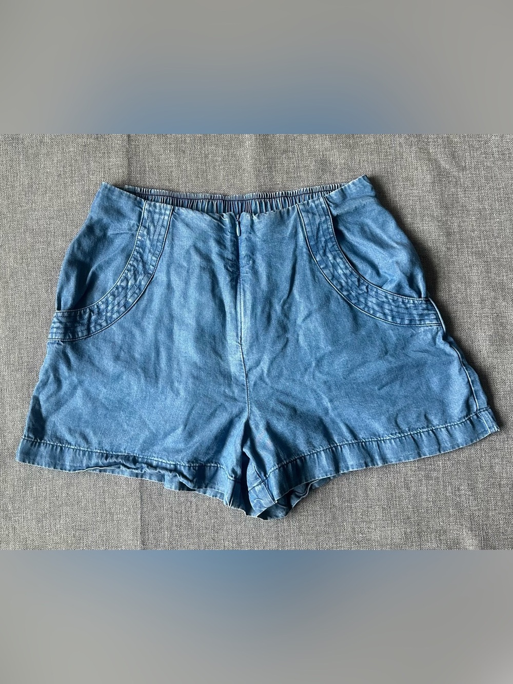 Travis Mathew Women’s Old Havana Chambray High Waist Shorts